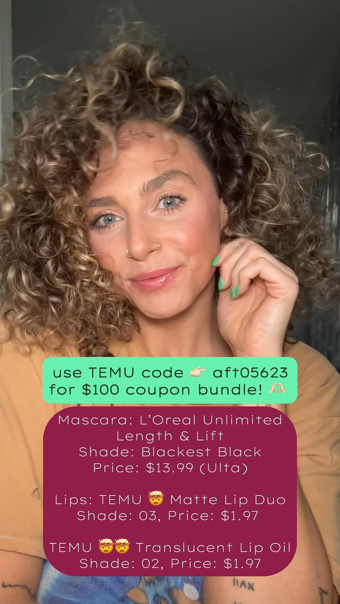 Okkkk TEMU!! Who knew $3< makeup products could be so good?!? Shop Temu w/ code 👉🏻 aft05623 to receive a $100 coupon bundle! 😍🩵 #temuaffiliate #temuaffiliateprogram #temubeauty
 

#LTKfindsunder50 #LTKsalealert #LTKbeauty