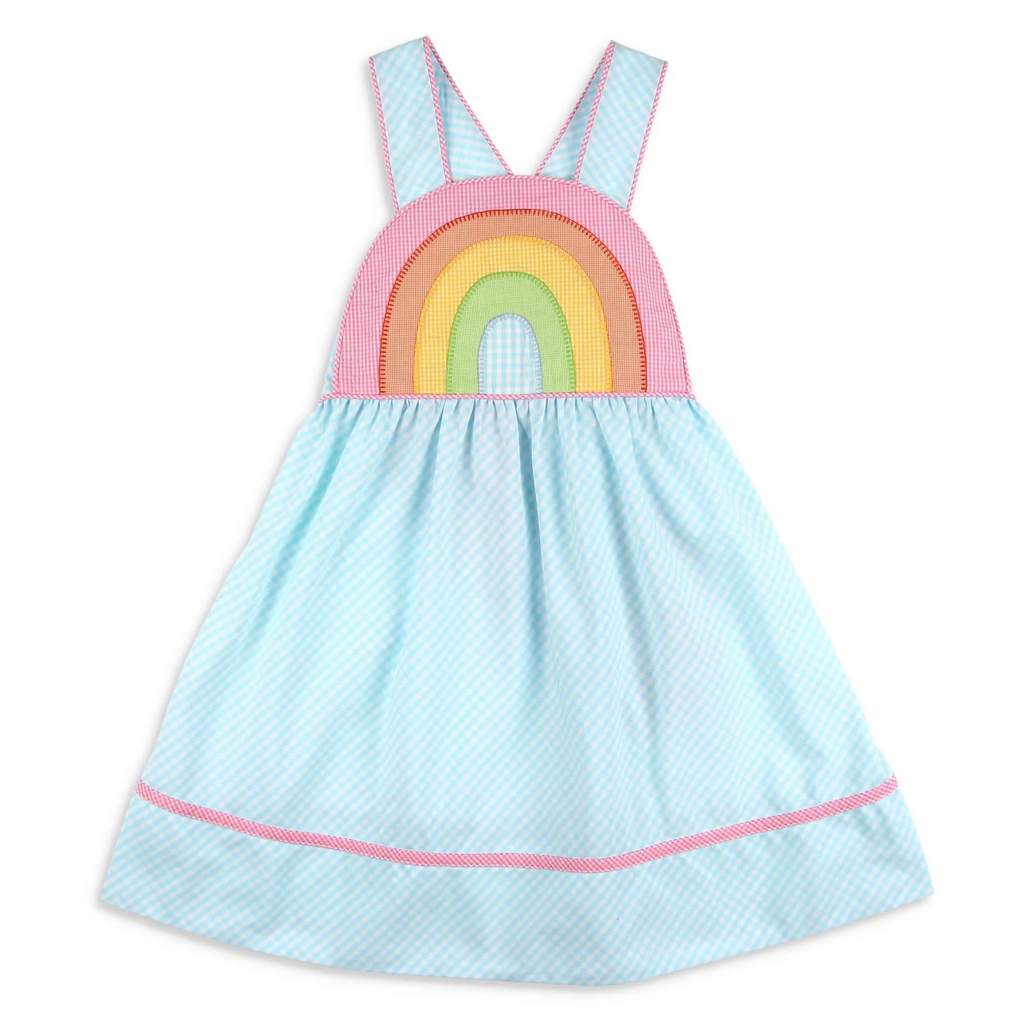 Girls Rainbow Sun Dress - Shrimp and Grits Kids | Shrimp and Grits Kids