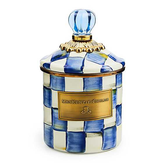 Royal Check Enamel Canister - Demi | MacKenzie-Childs