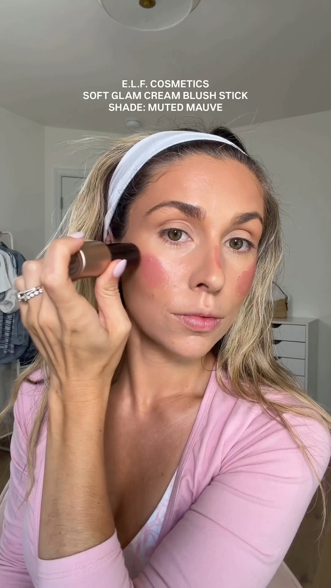 E.L.F. cosmetics NEW soft glam cream blush stick in Muted Mauve 🤍 

Elf makeup
Drugstore makeup
Elf blush 
Affordable makeup 
Blush tutorial

#LTKgrwm #LTKBeauty #LTKselfcare