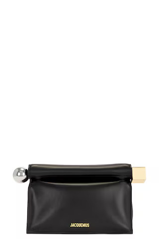 JACQUEMUS La Pochette Rond Carre Bag in Black | FWRD 