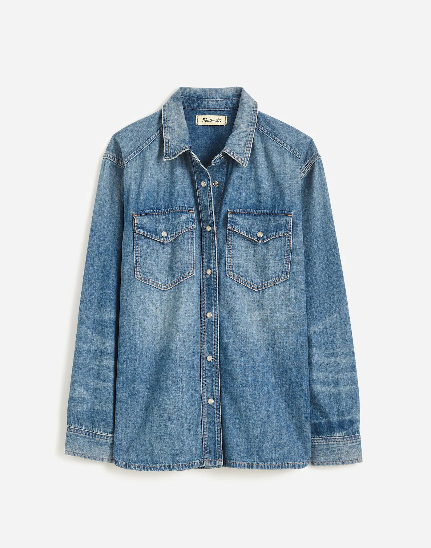 Denim Relaxed Western Shirt in Lewisberg Wash | Madewell