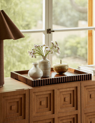 Dryden Tray, Brown Large | Lulu and Georgia 