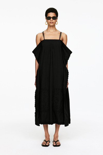 Embroidered Strap Dress – Black – Women – ARKET GB | Arket UK