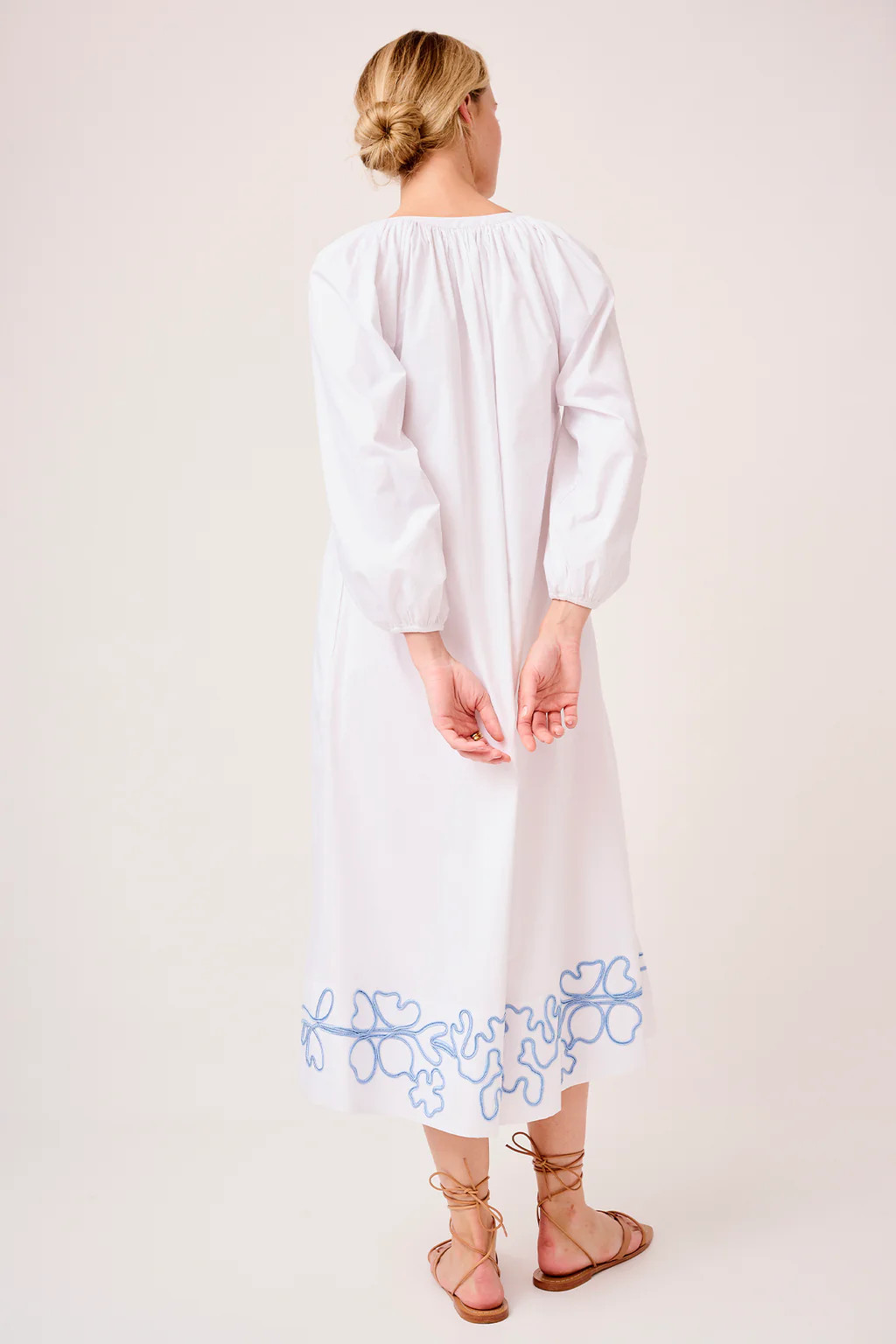 Brunch Dress in White | Lake Pajamas