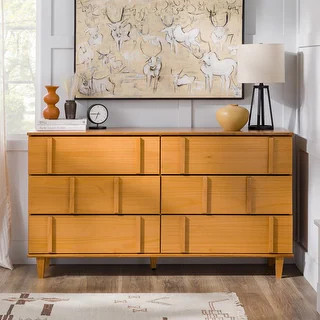Middlebrook Mid-Century Modern Detailed Solid Wood Dresser - Bed Bath & Beyond - 36808591 | Bed Bath & Beyond