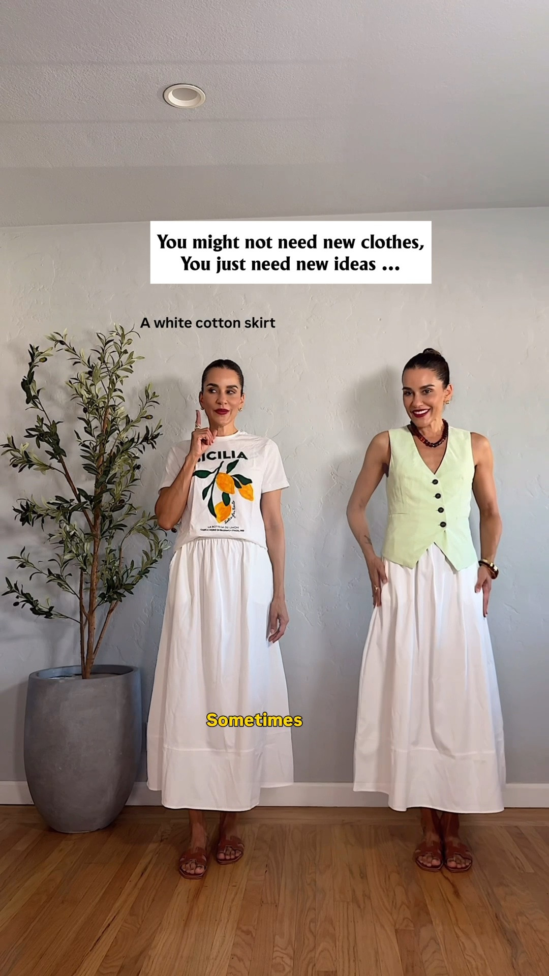 One white maxi skirt, endless possibilities. 🤍

This is why I love versatile wardrobe staples—you can dress them up with a tailored vest, keep them cozy with a lightweight knit, or make them feel fresh with a linen shirt. One piece, three completely different looks.

white maxi skirt, white skirt outfit ideas, summer capsule wardrobe, timeless style, classic outfits, minimalist fashion, elevated casual outfits, chic summer outfits, linen shirt outfit, vest outfit ideas, effortless style, women over 40 style, neutral wardrobe, versatile wardrobe staples, capsule wardrobe essentials, elegant everyday outfits, outfit inspiration, Real Life Chic

#LTKootd #LTKgrwm #LTKOver40