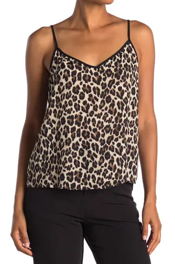 Vince CamutoLeopard Print V-Neck Camisole | Nordstrom Rack