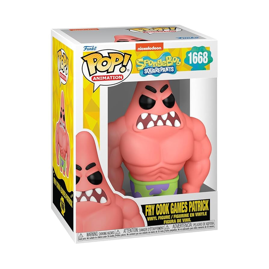 Funko Pop Animation: Spongebob Squarepants 25th Anniversary - Fry Cook Games Patrick Star - Colle... | Amazon (US)