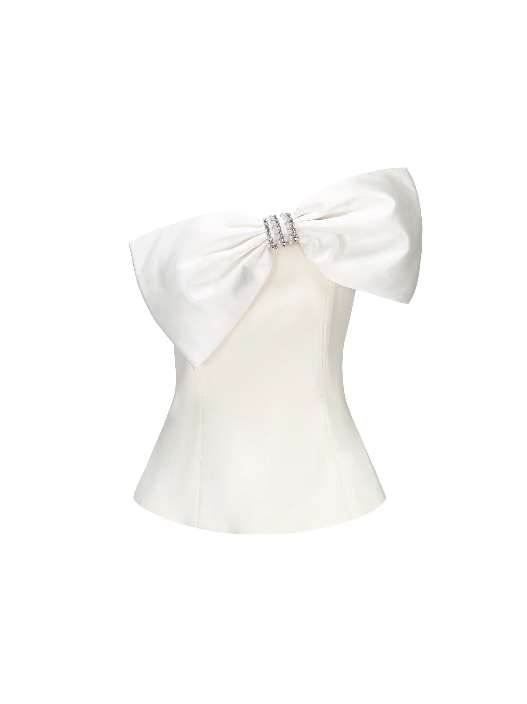 Janie Bow Top (White) | Nana Jacqueline