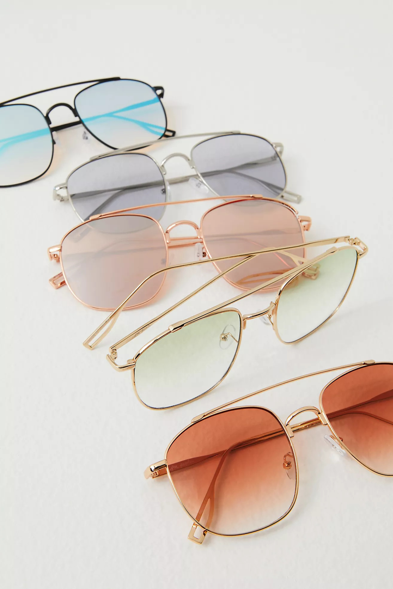 Georgiana Aviator Sunglasses | Free People (Global - UK&FR Excluded)