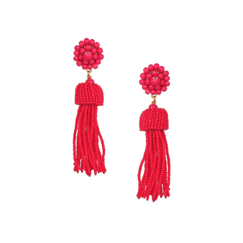 Beaded Tassel Earrings | The Grove