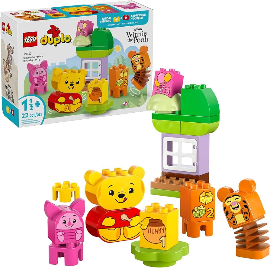 LEGO DUPLO Disney Winnie The Pooh’s Birthday Party Building Set - Baby Toy for 18 Months and Up... | Amazon (US)
