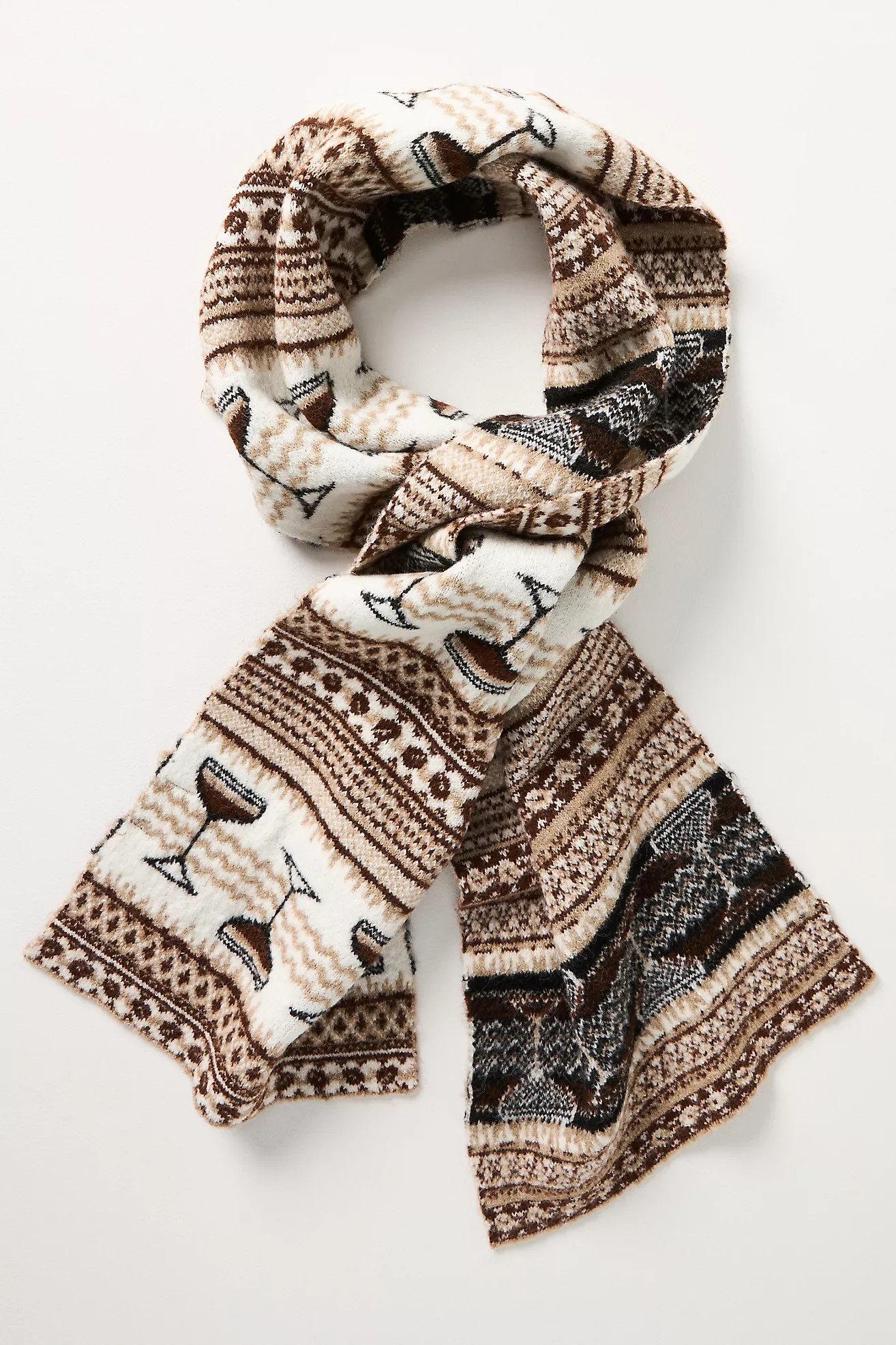 Maeve Fairisle Icon Knit Scarf | Anthropologie (US)