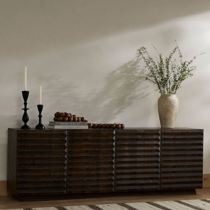 Ridged Doors Media Console (78") | West Elm (US)