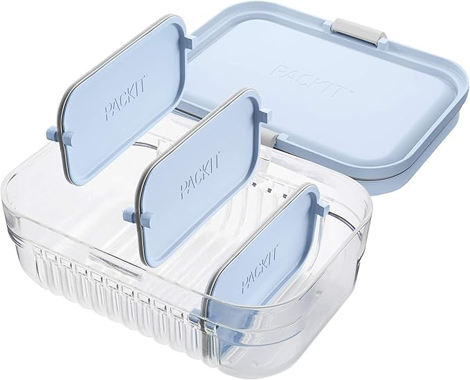 PackIt Mod Lunch Bento Food Storage Container, Ice Blue | Amazon (US)