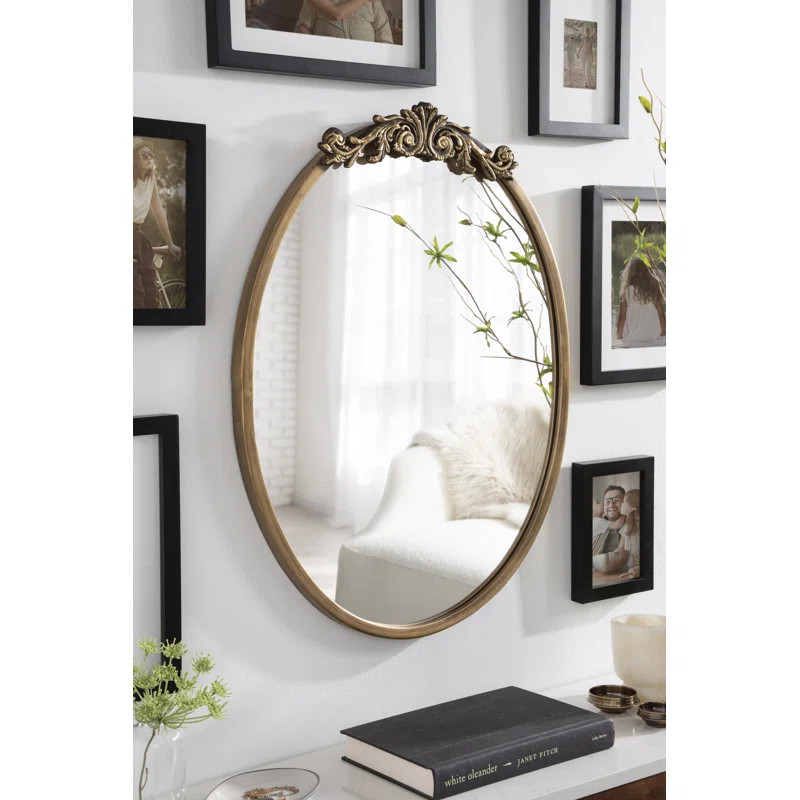 Damiere Metal Flat Wall Mirror | Wayfair North America