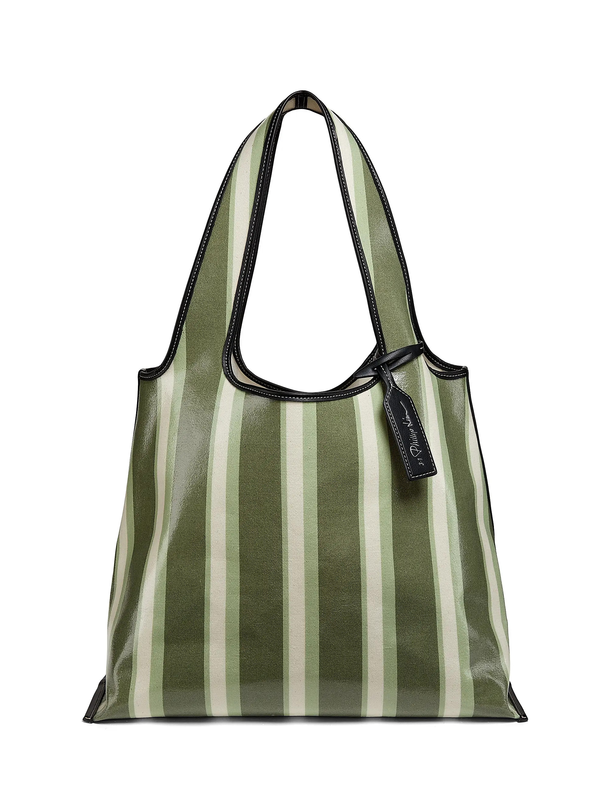 Dual Stripe Market Tote | Saks Fifth Avenue
