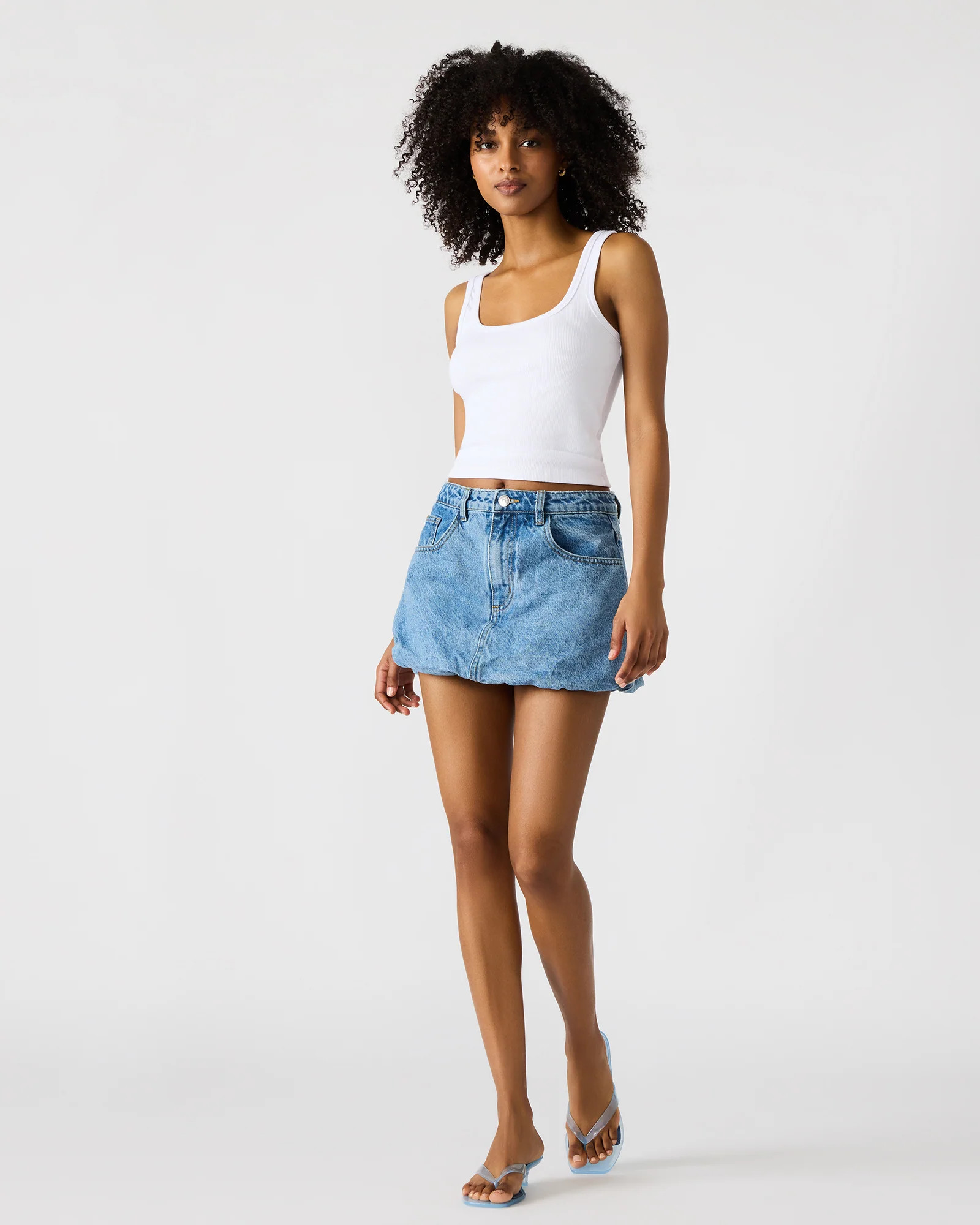 SIMONA Denim Women's Mini Skirt | Steve Madden (US)