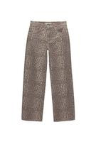 Straight broek met panterprint | PULL and BEAR NL