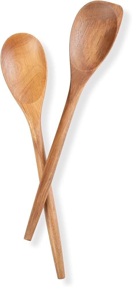 Wooden Spoons for Cooking,14 Inch Comfort Grip Wood Spoons,Wooden Kitchen Utensils for Stirring S... | Amazon (US)