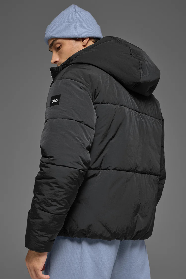 Crinkle Nylon Hooded Stage Puffer | Alo Yoga (US)