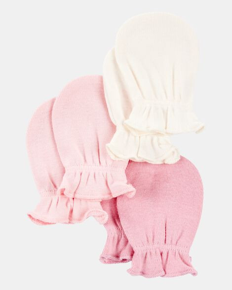 Baby 3-Pack Mitts - Pink | Carter's Inc