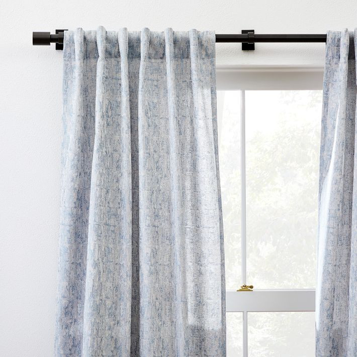 Woodland Shine Jacquard Curtain | West Elm (US)