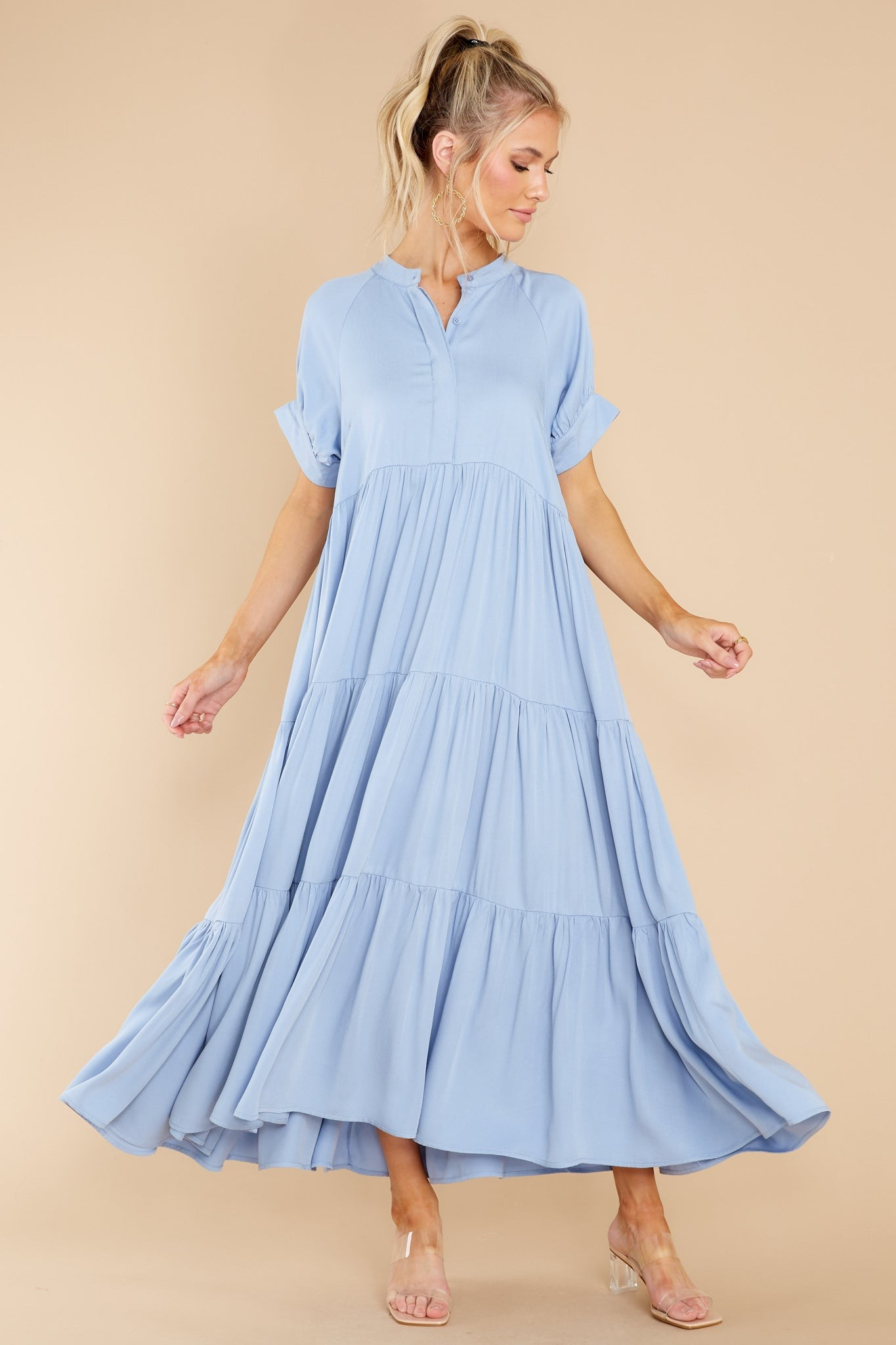Saving My Love Sky Blue Maxi Dress | Red Dress 