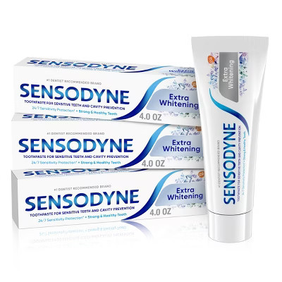 Sensodyne Extra Whitening Toothpaste - 12oz/3pk | Target