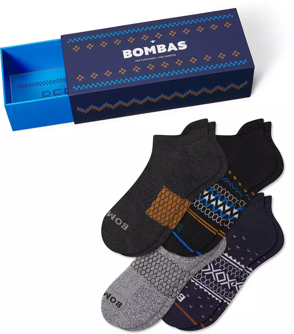 Bombas Holiday Gift Box Ankle Socks - 4 Pack | DICK'S Sporting Goods