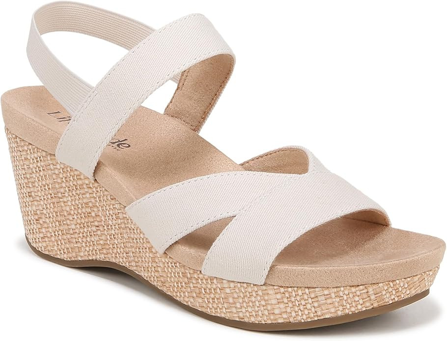 LifeStride Women's Danita Strappy Wedge Sandals | Amazon (US)