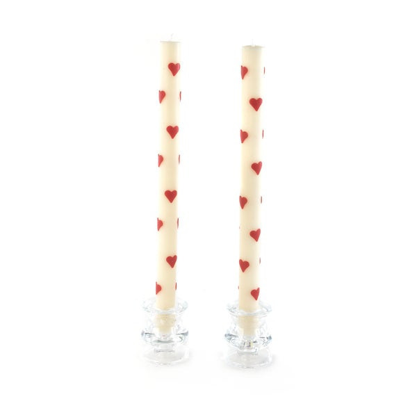 MacKenzie-Childs Heart Dinner Candles | MacKenzie-Childs