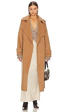 LAMARQUE Margaret Trench Coat in Camel from Revolve.com | Revolve Clothing (Global)