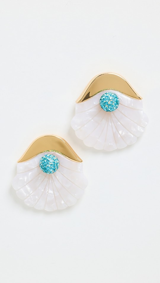Shellona Button Earrings | Shopbop