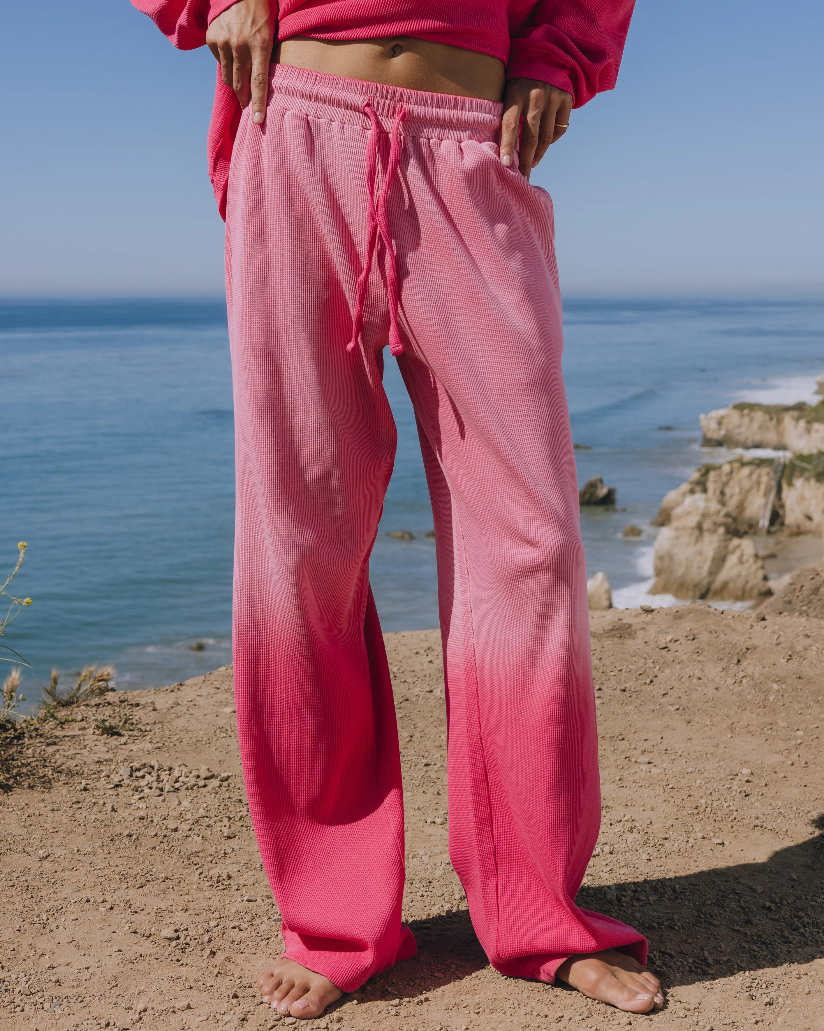 Thermal Resort Pants - Sunsoaked Hot Shot with Monochrome Patch | Daily Drills LLC