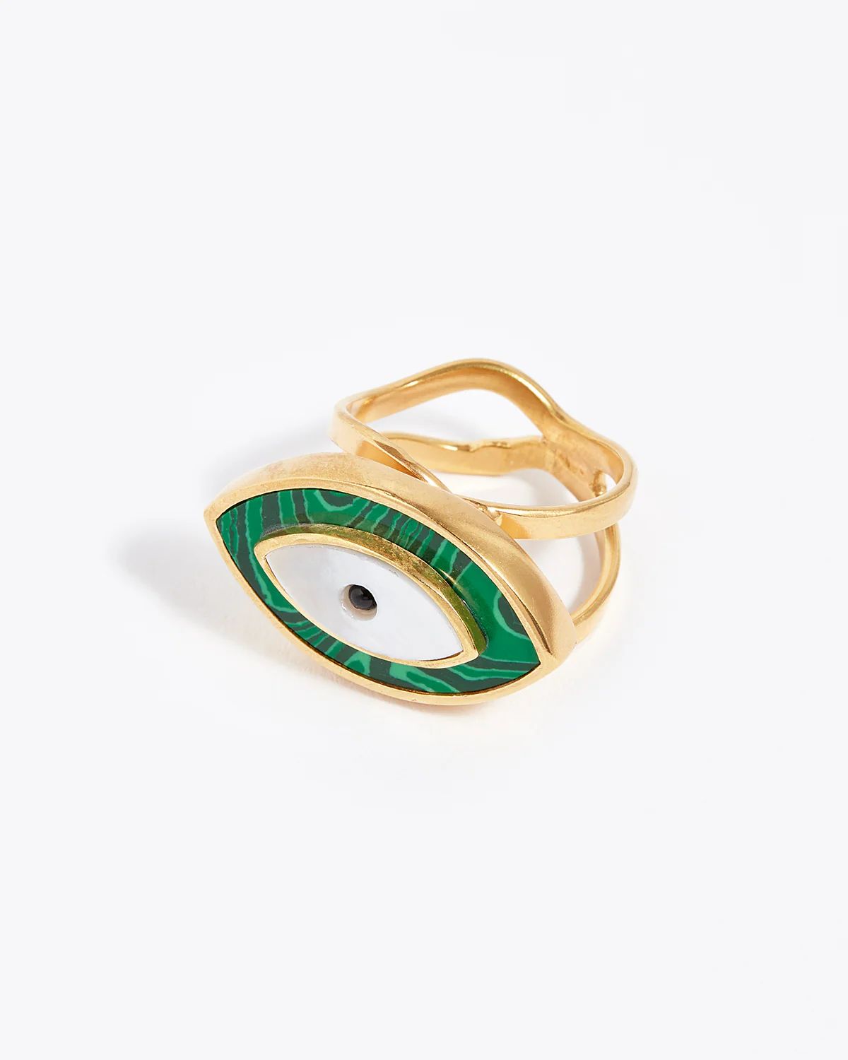 Malachite Malocchio Ring | Soru Jewellery