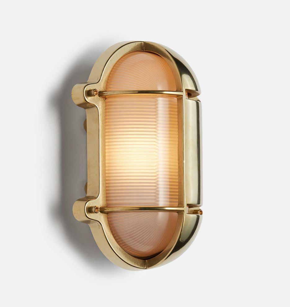 9" Seabeck Halflid Oval Bulkhead Sconce | Rejuvenation