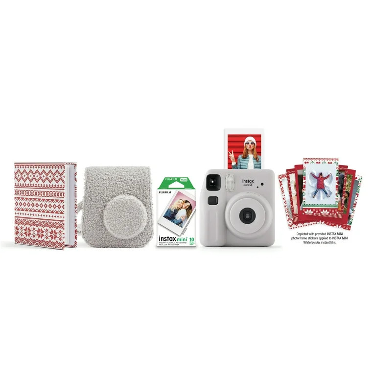 Fujifim Instax Mini SE Instant Camera Nordic Holiday Bundle 2024, Gray | Walmart (US)