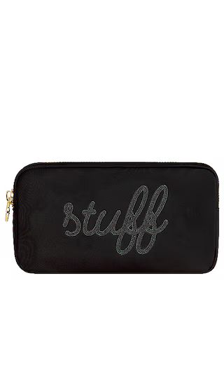 Noir Stuff Embroidered Small Pouch in Noir | Revolve Clothing (Global)