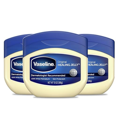Vaseline Petroleum Jelly Original Provides Dry Skin Relief And Protects Minor Cuts Dermatologist Recommended And Locks In Moisture, 13 Ounce (Pack of 3) | Amazon (US)