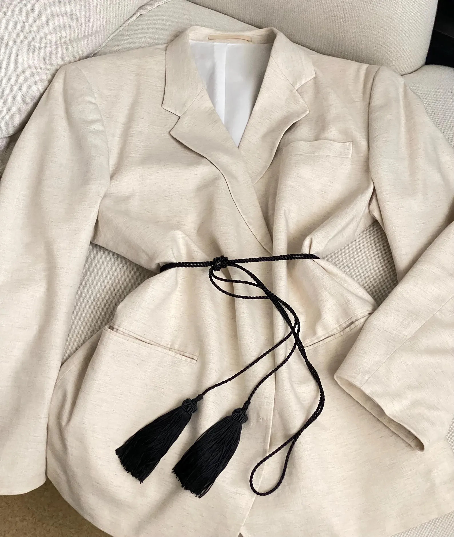 Black tassel belt | Etsy (US)