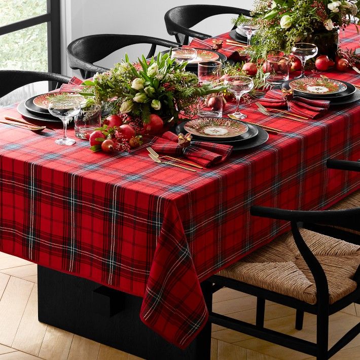 Classic Tartan Plaid Tablecloth | Williams-Sonoma