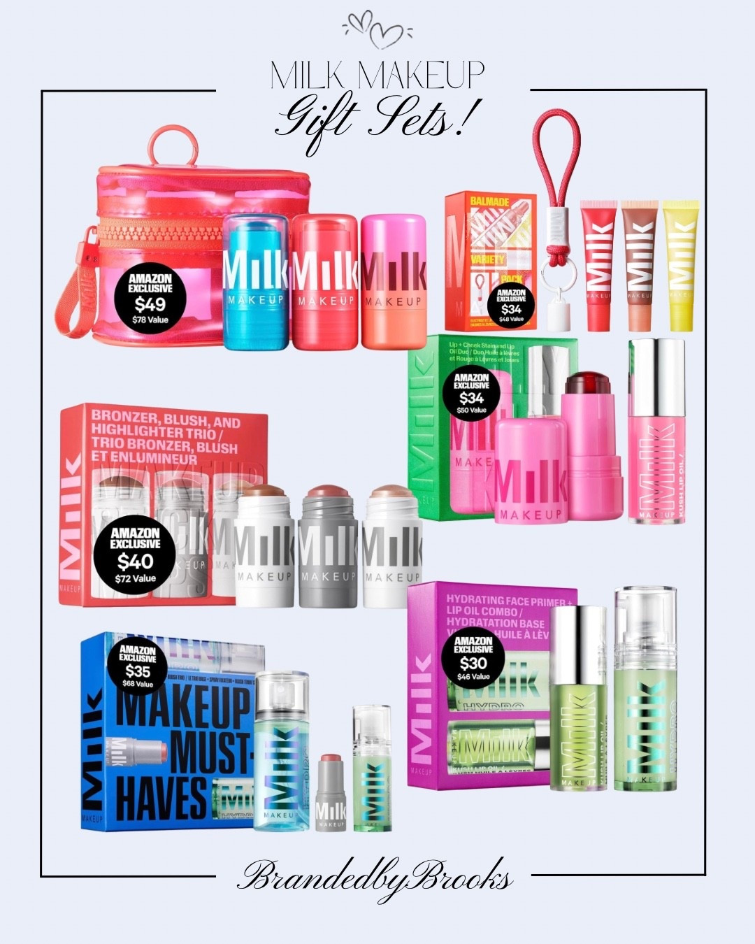 Amazon-exclusive Milk Makeup gift sets are HERE! 🩷✨ So many amazing sets at seriously great prices—perfect for gifting or treating yourself! 🎀🛍️

Which one are you grabbing?! 👀💕

#LTKgrwm #LTKselfcare #LTKBeauty