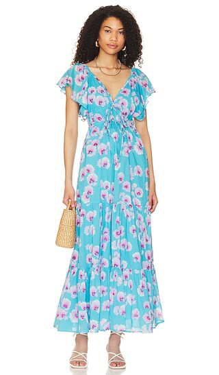 Elisa Dress in Norse Blue | Revolve Clothing (Global)