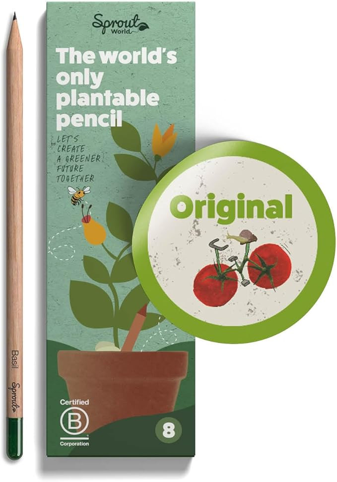 Sprout Wood-Cased Pencils | Original Edition | HB Pre-Sharpened Graphite Plantable Wooden Pencils... | Amazon (US)