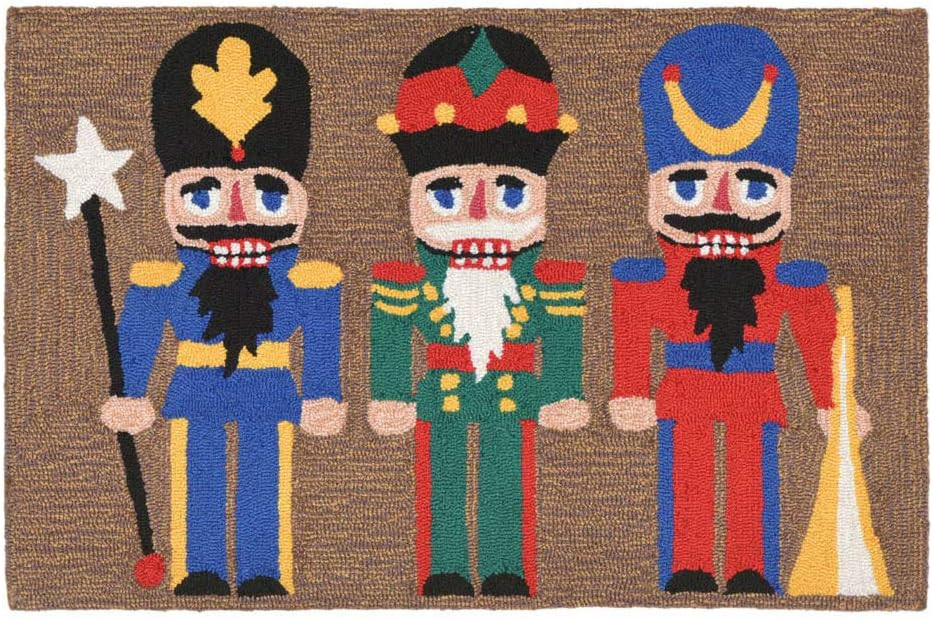 Door Mat Welcome Mat Front Door Mats Outdoor Mats Christmas Doormat Nutcrackers Hand Tufted 2.5 x... | Amazon (US)