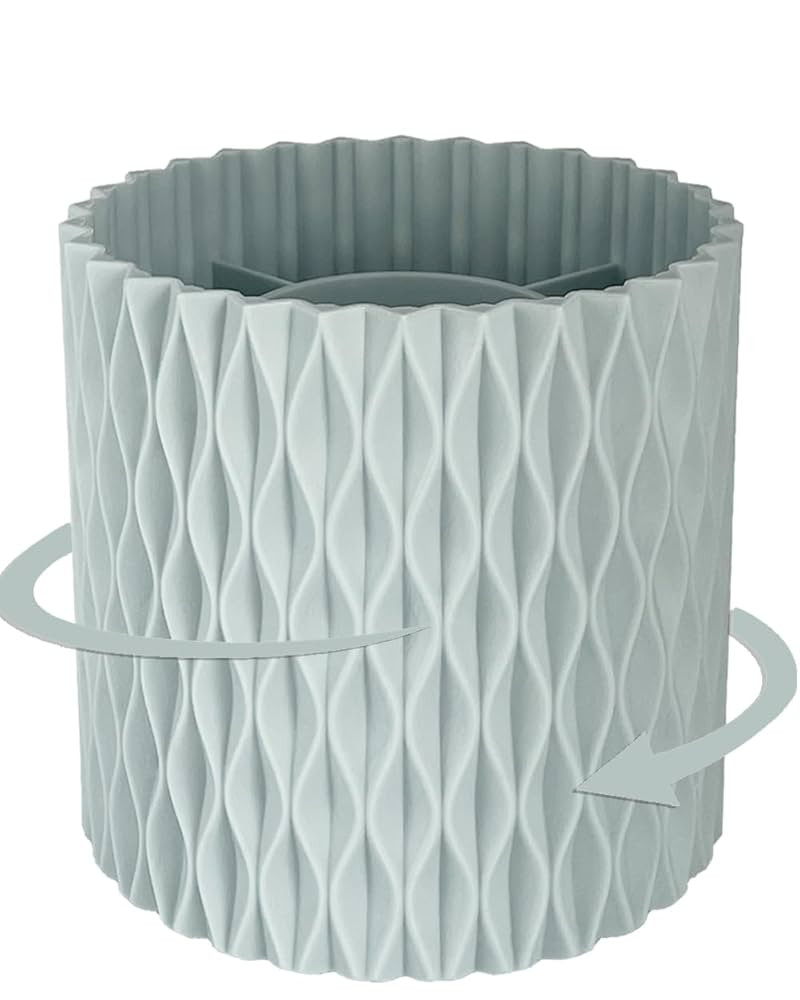 Rotating Pen Holder for Desk, 5 Slots Unique Blue Desk Pen Organizer Easthetic Desktop Supplies a... | Amazon (US)