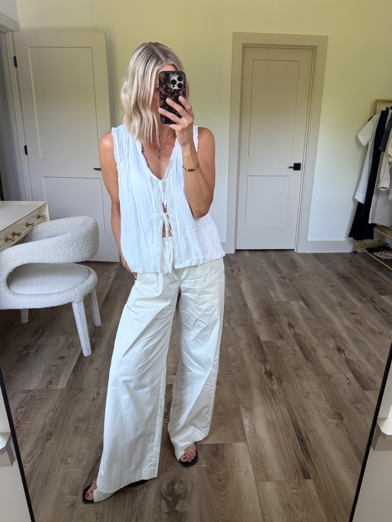 Wearing small pants, small top, small bralette (should have gone medium)

#LTKootd #LTKSeasonal #LTKOver40