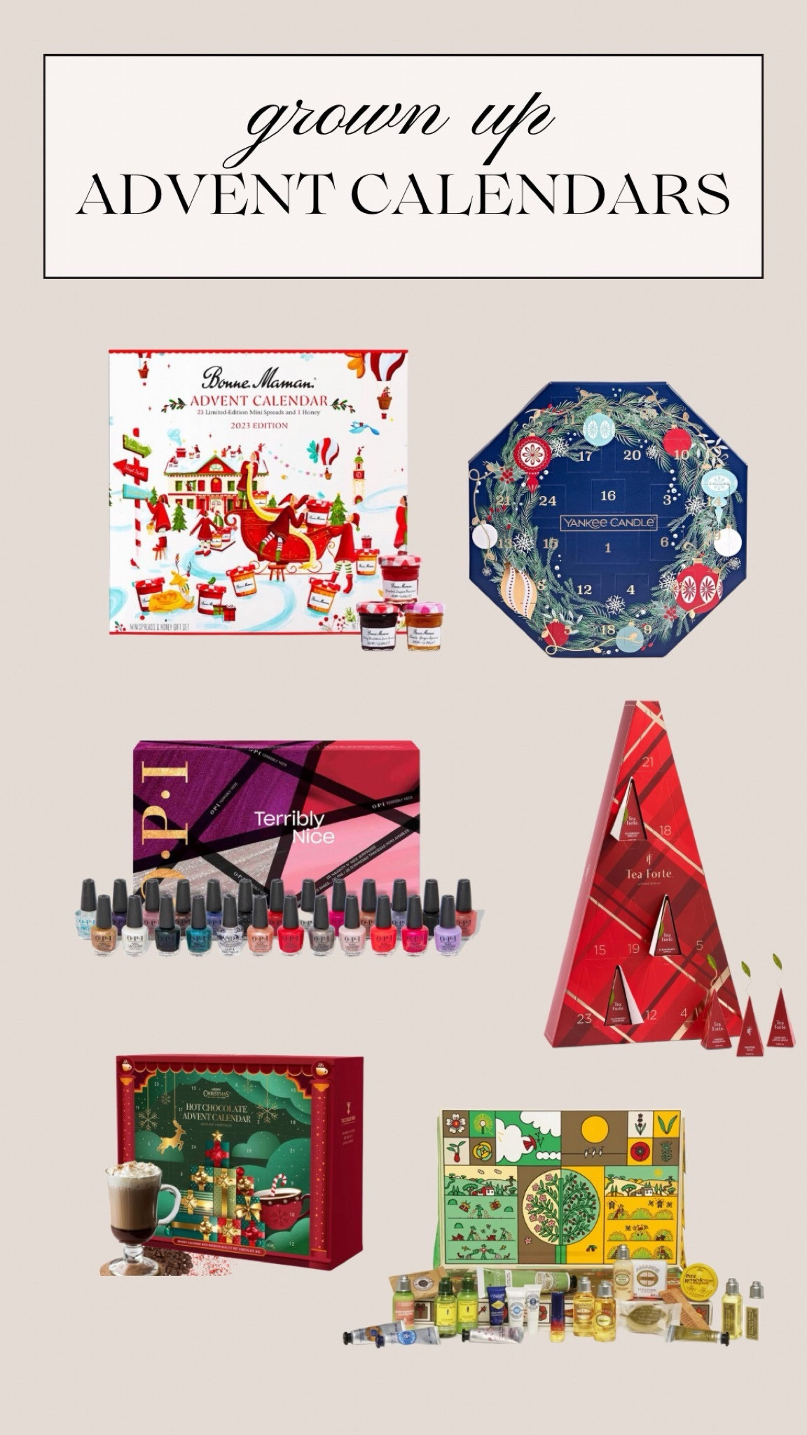 Grown up advent calendars for Christmas!

#LTKSeasonal #LTKHoliday